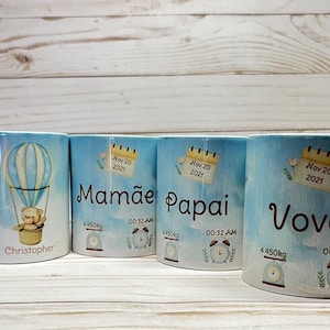 Newborn Announcements Mug, Baby Mug, Baby Shower, New Mothers, Mothers Day