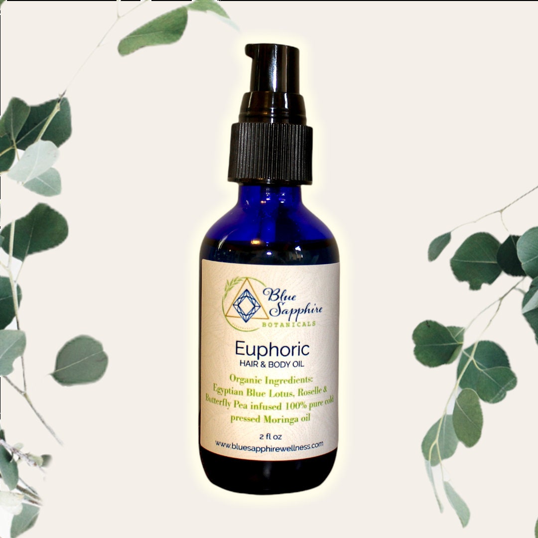 Antiaging Face & Body Oil Blue Lotus Body Oil Organic Skin Etsy