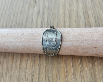 Admiral Dewey Spoon Ring | Silverplate Antique Spoon Jewelry