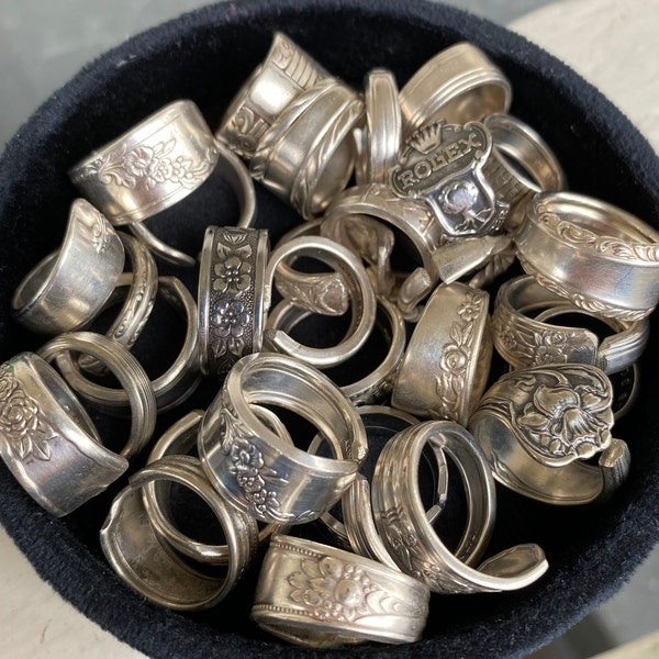 Mystery Bundle of Vintage Silver Spoon Rings |  2 rings for 25