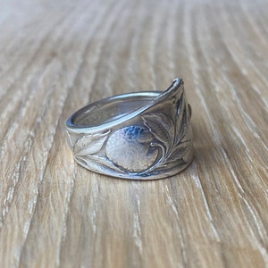 Silver Spoon Ring | Silverware Rings | Silverplate Spoon Ring | Spoon Jewelry | Antique Vintage Ring | Unique Floral Ring | Fork Ring