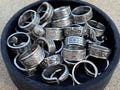 Bundle of Vintage Silver Stainless Steel Spoon Rings |  2 rings for 25
