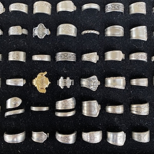 2 rings for 25 silverplate spoon ring surprise bundle!