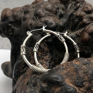 Vintage Detail 925 Sterling Silber Ohrringe Set