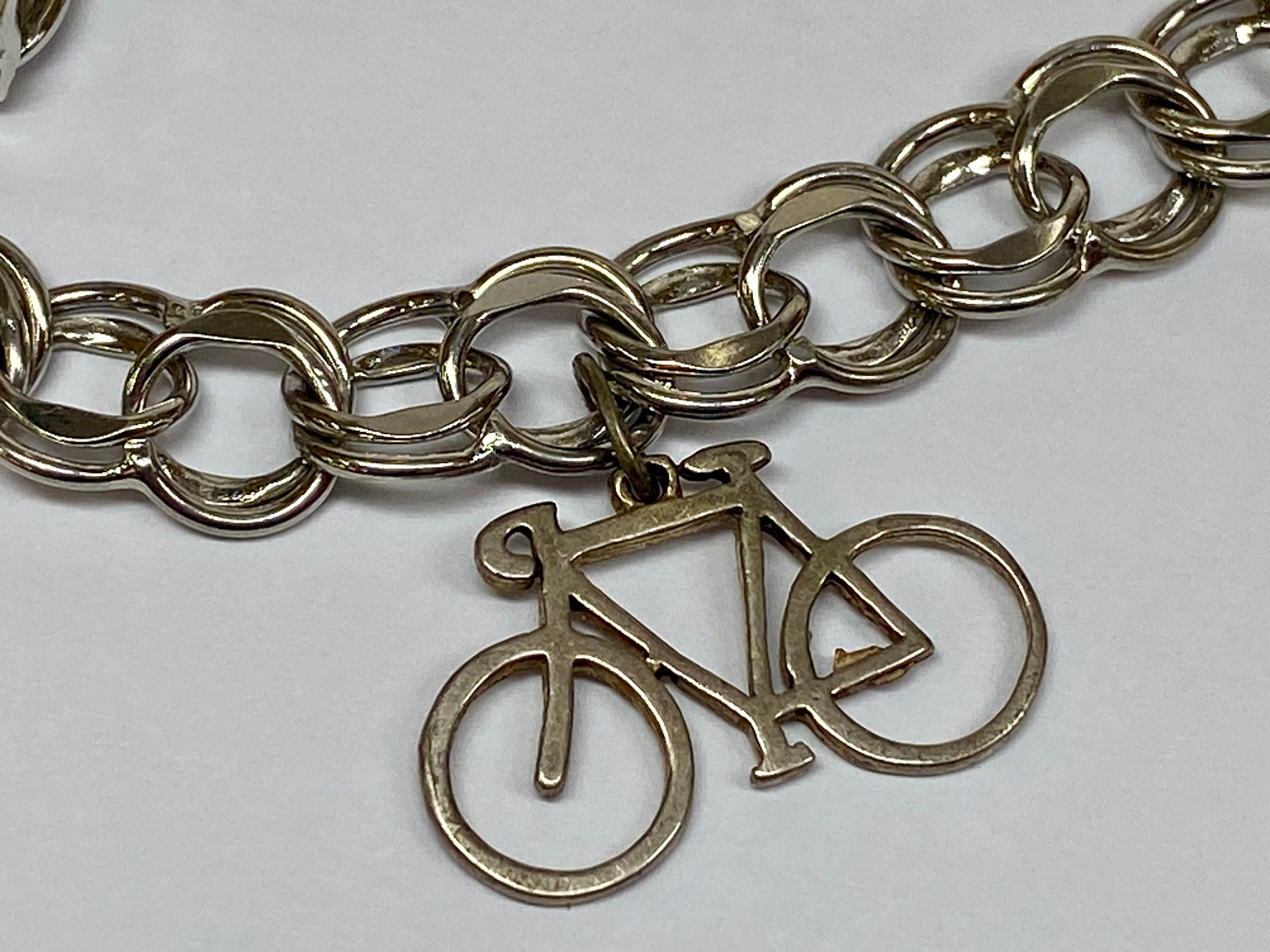 Vintage ETON 925 Sterling Silver Double Link Chain Charm