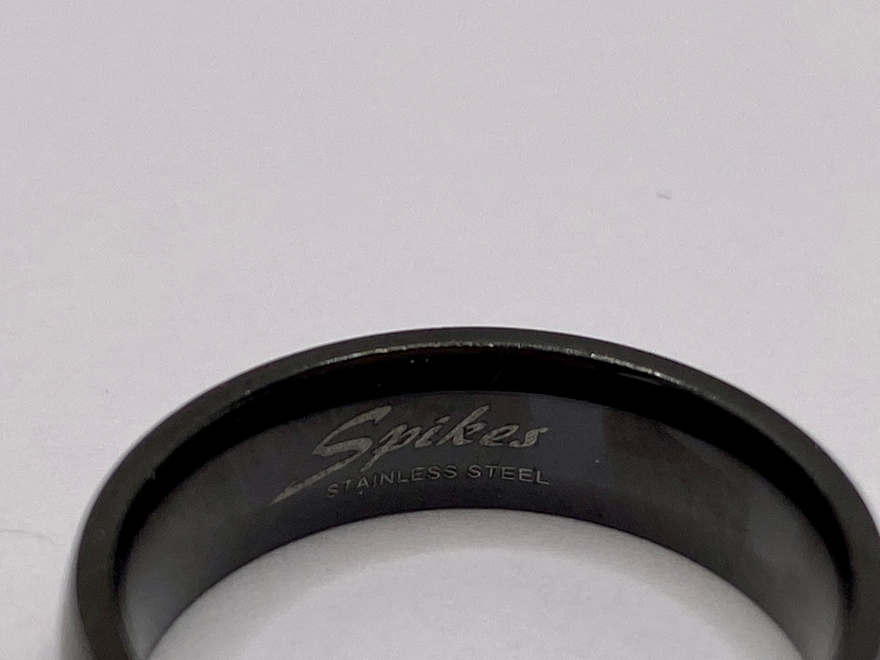 Buy Spikes Black Stainless Steel Wedding Bad ring Size 8 Online in India Etsy