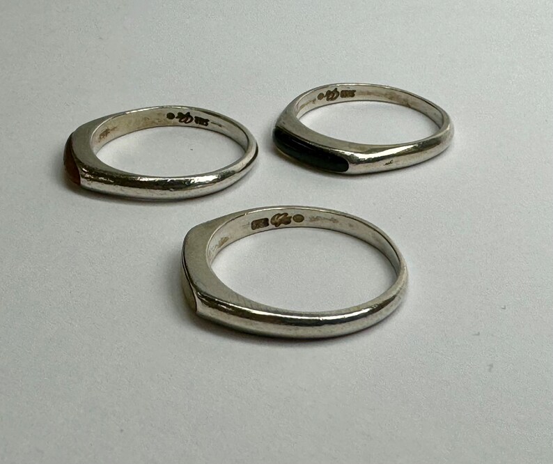 Relios Silver Rings Vintage Relios Southwest Carolyn Pollack 925 Sterling Silver Three ...