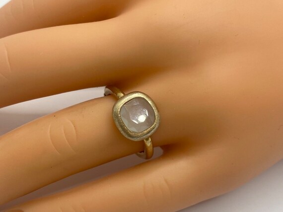Yellow Gold Plated 925 Solid Sterling Silver Ring - image 1