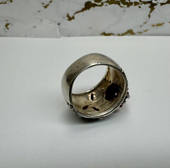 Vintage inspired 925 Sterling Silver Multi Gemsto… - image 6