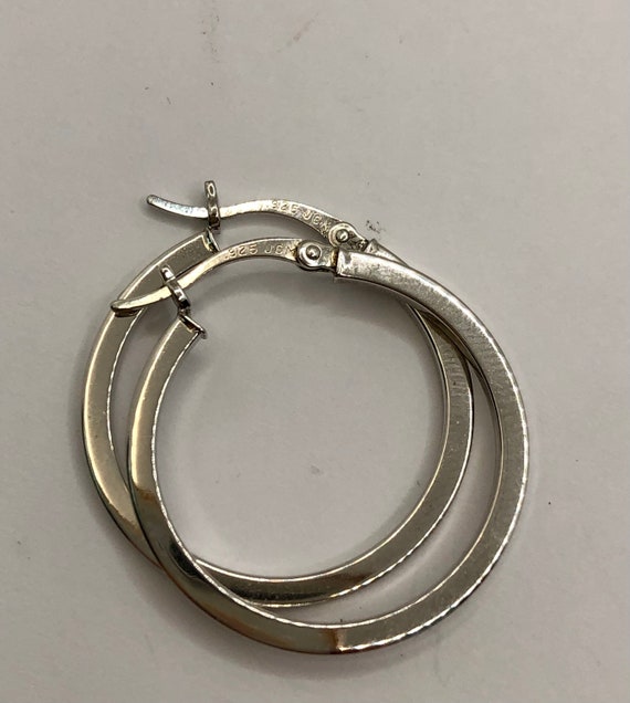 Minimalist 925 Sterling Silver Small Hoop Earrings - image 7