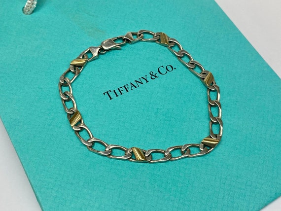 Tiffany & Co. 925 Solid Sterling Silver And 18K Y… - image 1