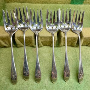 Vintage Gorham Sterling Silver Forks Set of 6 - Monogrammed