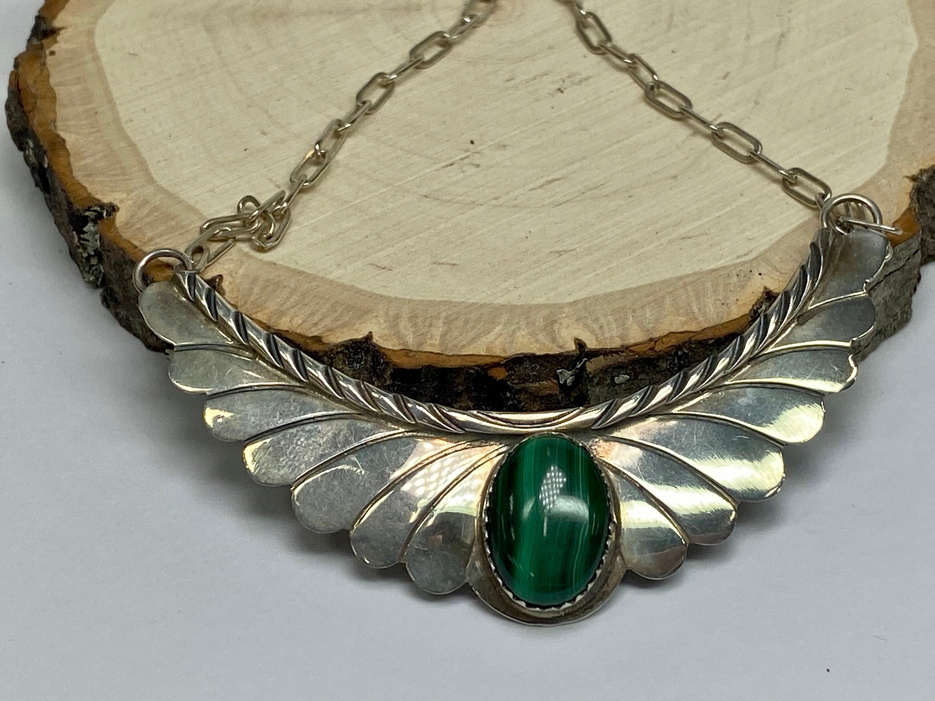 Huge Old Navajo operable Wings Turquoise Native American Jewelry Silver Necklace Huge Old Navajo operable Wings Turquoise Native American Jewelry Silver Necklace