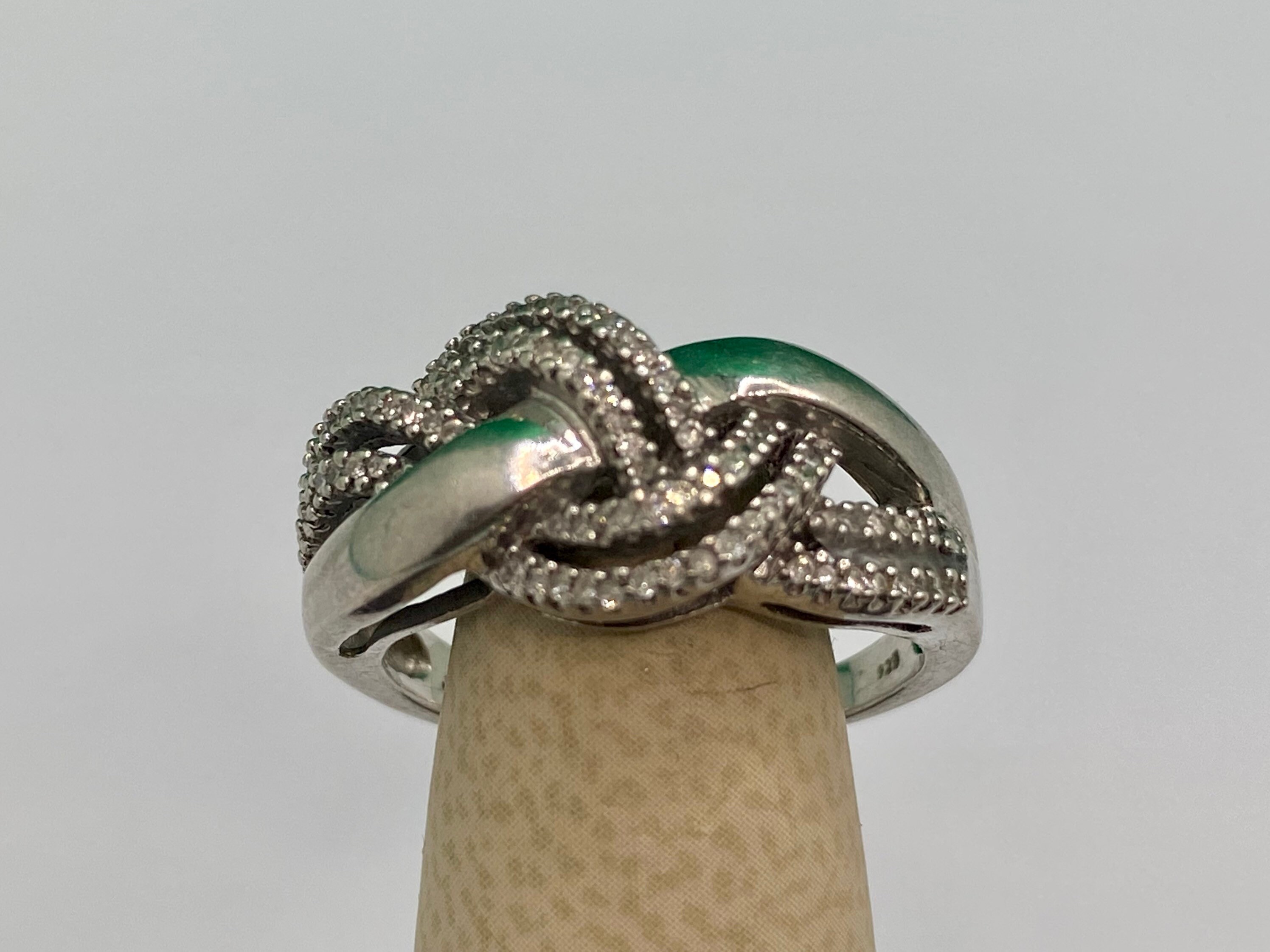 Vintage JWBR 925 Solid Sterling Silver and Genuine Diamond  display picture 1