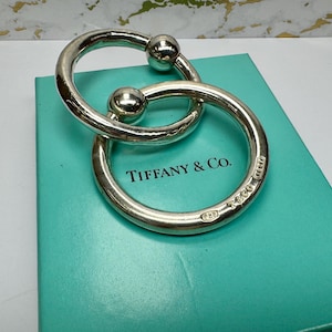 ティファニー ボール シルバー ベビーラトル STERLING UM92 Tiffany & Co. Vintage Sterling Silver Baseball Design Baby