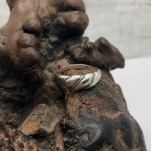 Vintage Sterling Silver Twist Detail Ring