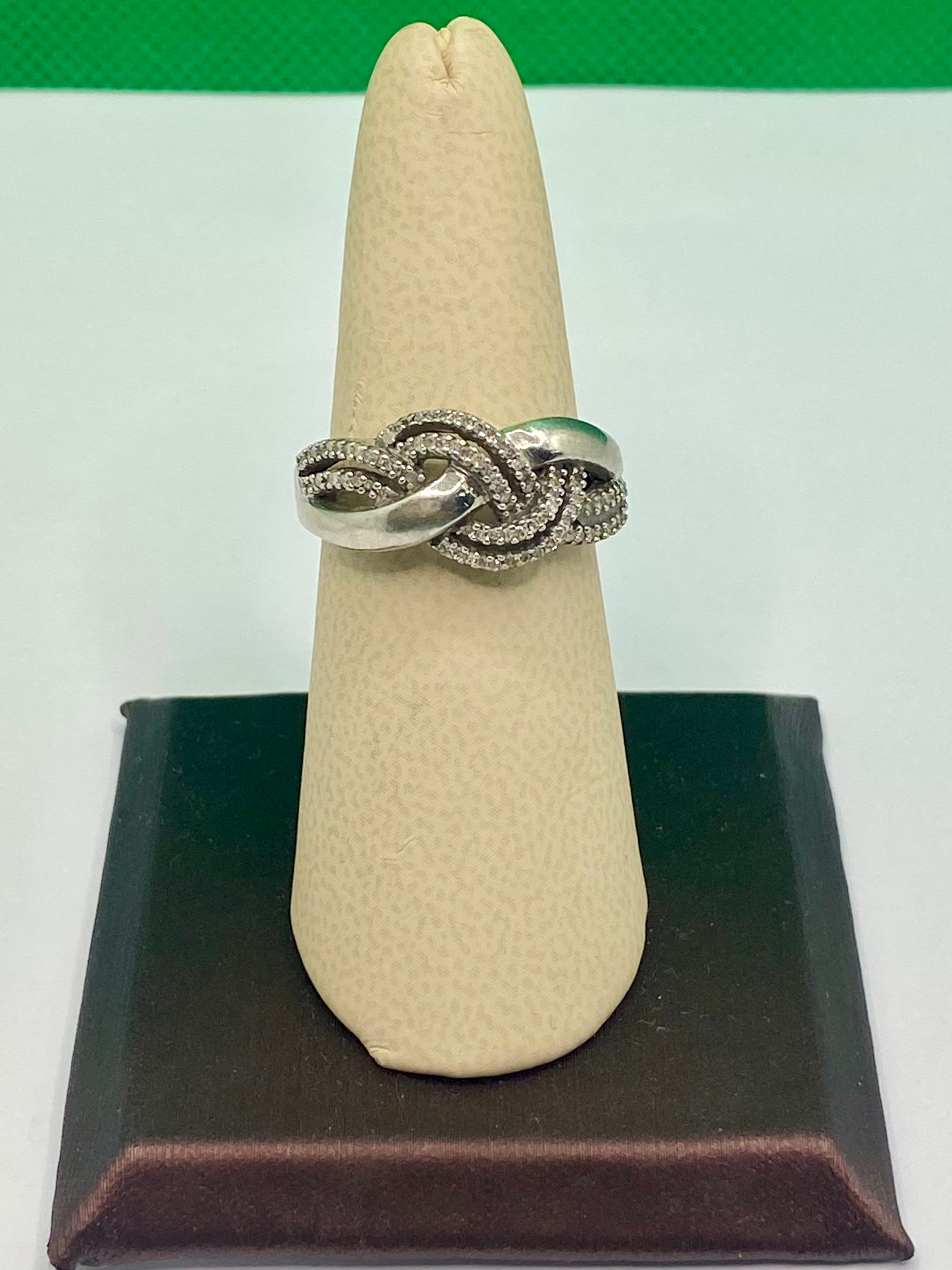 Vintage JWBR 925 Solid Sterling Silver and Genuine Diamond  display picture 1