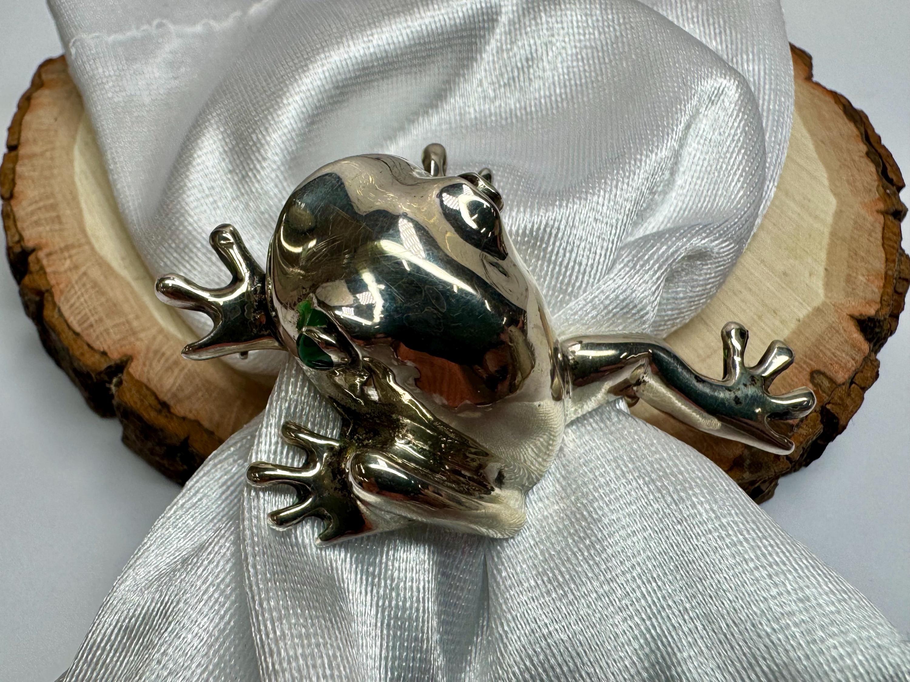 英国】 【純銀】カエルのブローチ ピン 【公式通販】 【英国】 【純銀