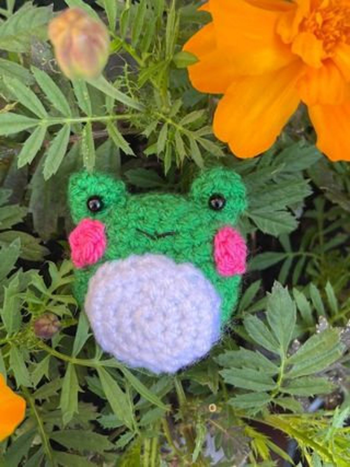 FROG KEYRING CUTE small crochet frog cheap Etsy