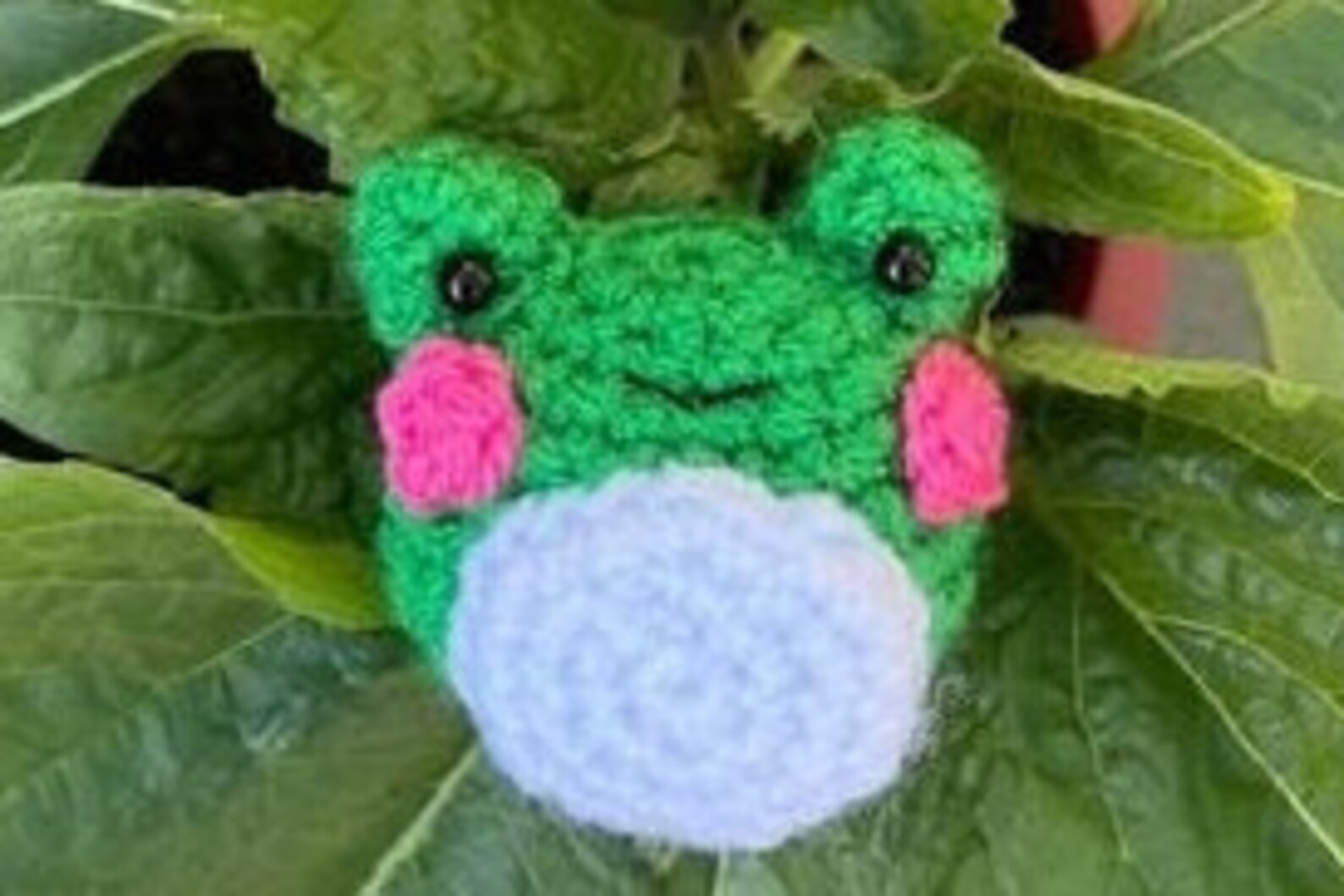 FROG KEYRING CUTE small crochet frog cheap Etsy