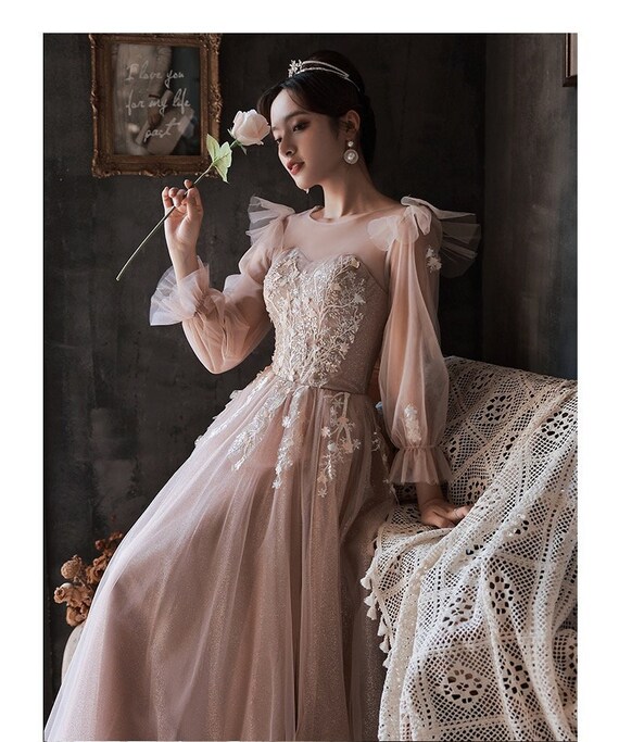 Prom Dress Pink Color Fairy Dress 15 