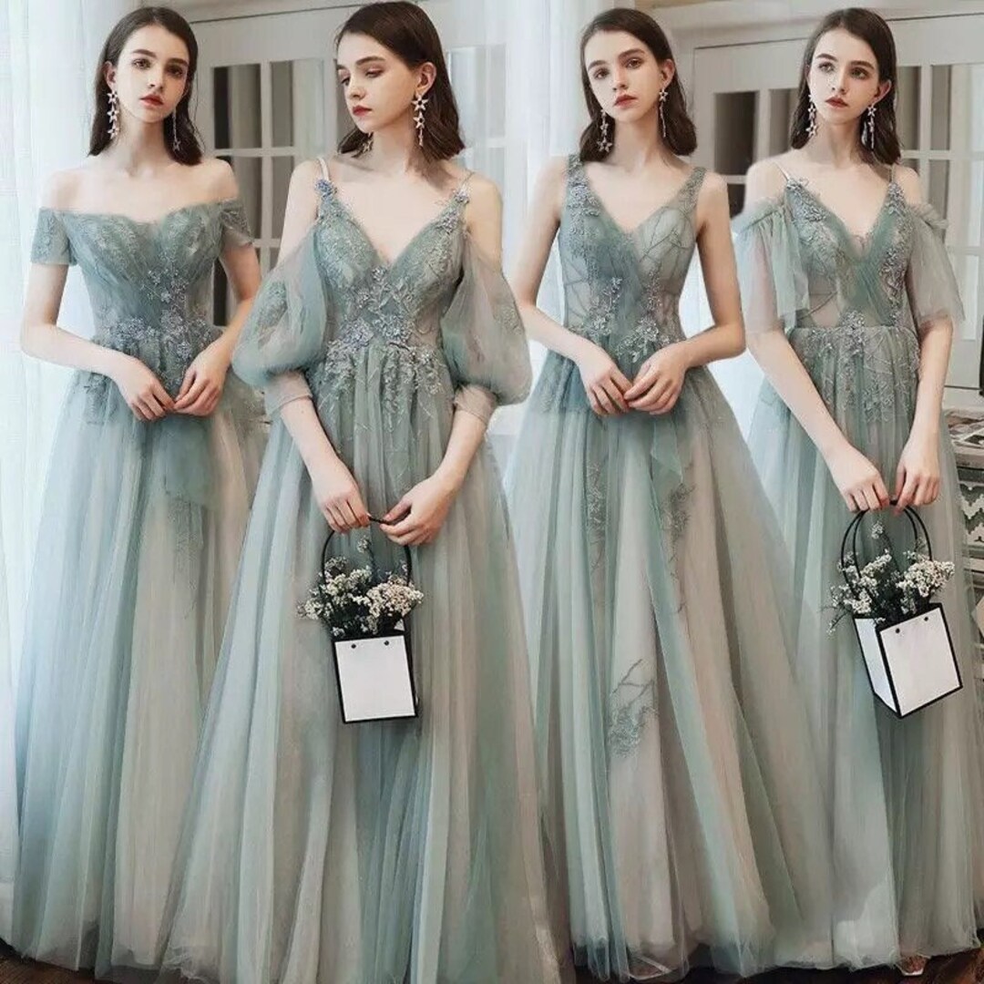 Sage Green Prom Dress Fairy Wedding Guest Dress Tulle Dress Etsy