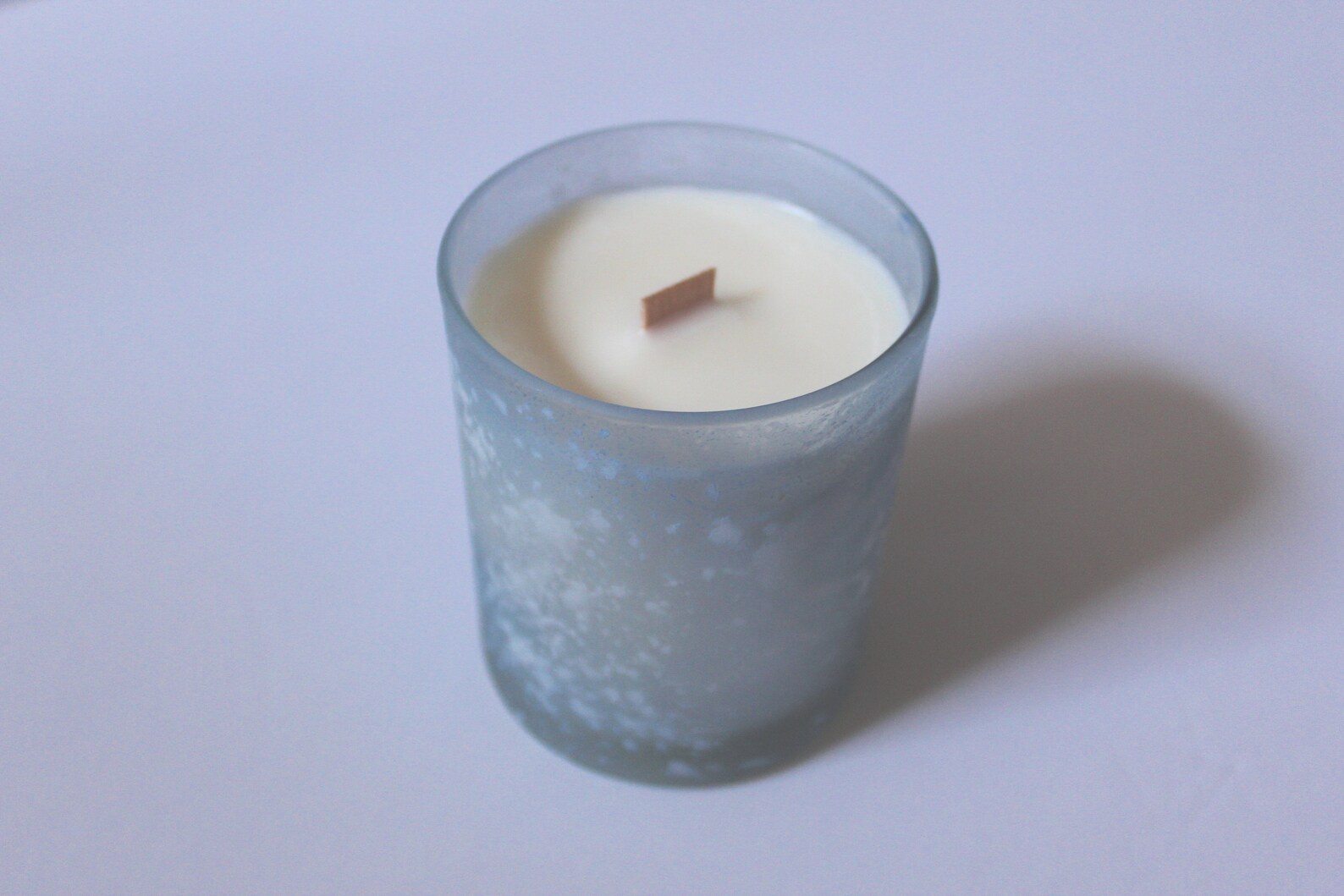 Fragrance Free Candle in Blue and White Matte Jar Etsy