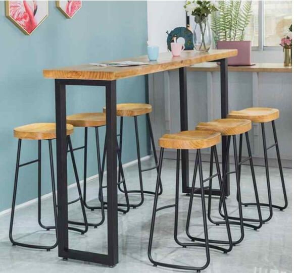 HOLZ BARTISCH-Rustikaler Bartisch reclaimed Holztisch langer | Etsy