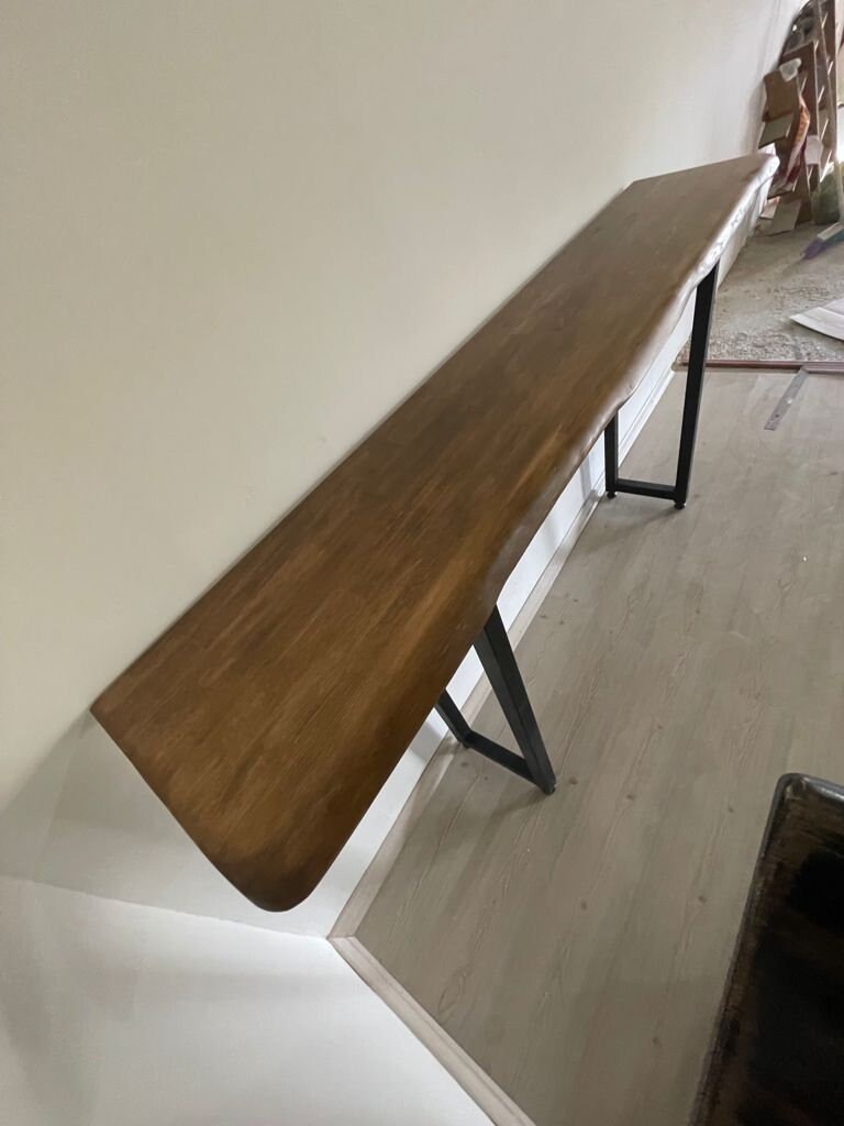 HOLZ BARTISCH-Rustikaler Bartisch reclaimed Holztisch langer | Etsy