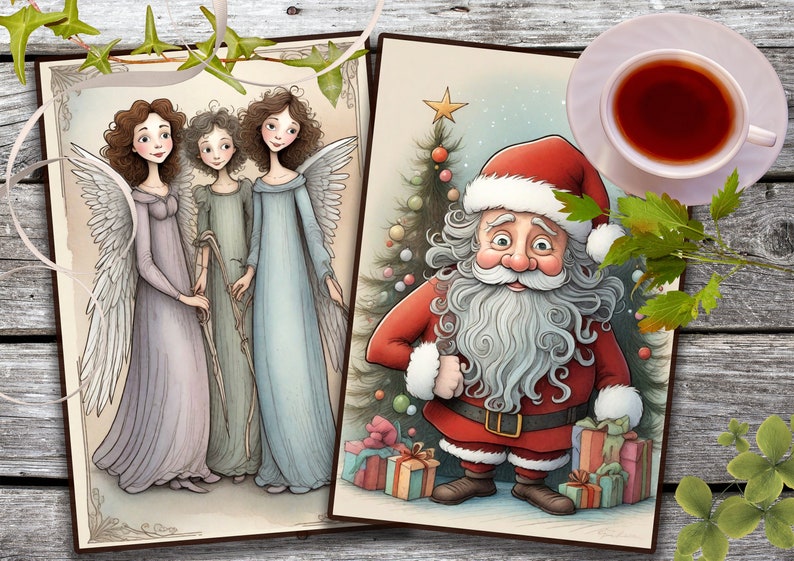 Weihnachtskarten über 60 digitale Bilder JPEG-Bilder Sofortiger Weihnachtskarten über 60 digitale Bilder JPEG-Bilder Sofortiger