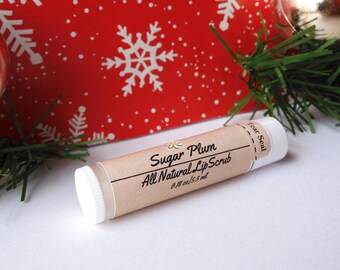 Holiday Sugar Plum Lip Scrub | Natural Sugar Plum Lip Scrub | Lip Scrub with Coconut Oil | Sugar Plum Lip Scrubber | Holiday Lip Scrub