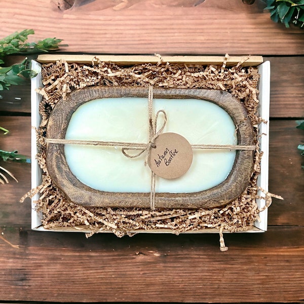 Dough Bowl Candle | Organic Soy Candle | Country Decor | Housewarming Gift | Farmhouse Candle