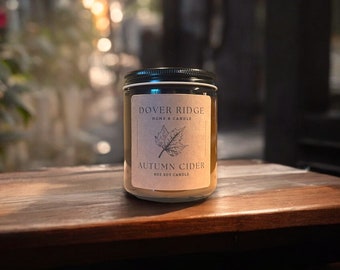 Autumn Cider | Handmade Scented Soy Wax Candle | Country Inspired | 8oz
