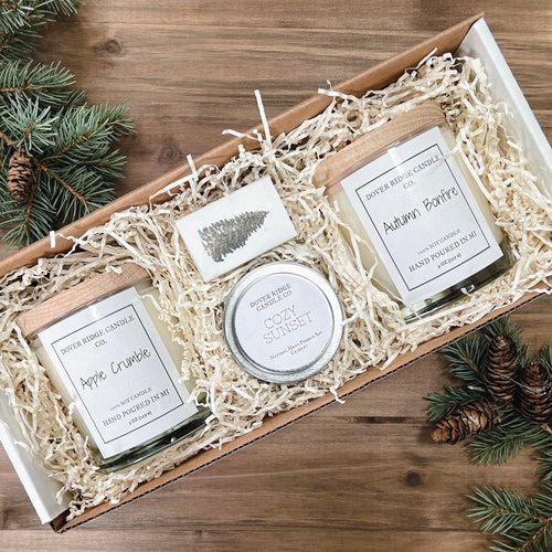 Candle Gift Set 100 Soy Candle Gift Box Gift Wrapping Etsy