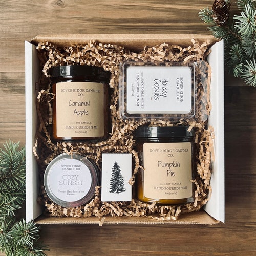 Candle Gift Set 100 Soy Candle Gift Box Gift Wrapping Etsy