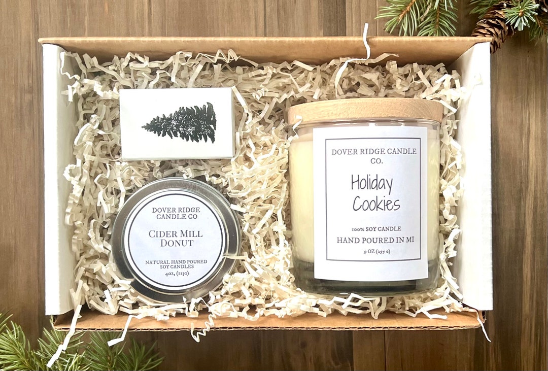Candle Gift Box 100 Soy Candle Gift Box Gift Wrapping Optional Etsy