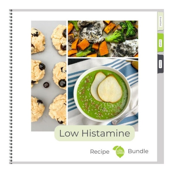 Digital Low Histamine healthy recipes cookbook download, Wellness, Healthy Living, GoodNotes, Notability, PDF download