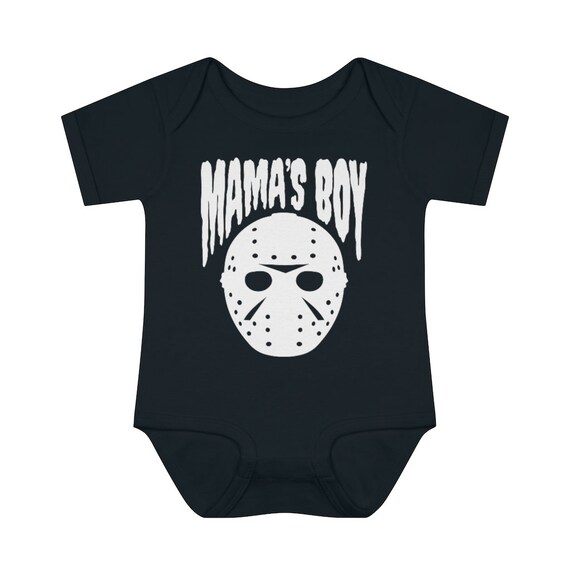 Horror Baby Onesie Mama's Boy Baby Bat Outfit Black Etsy