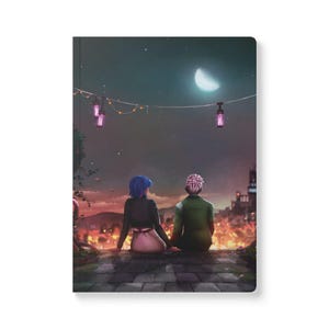 Arcane League of Legends Jinx und Ekko Zeitbombe Softcover Notizbuch (100 oder 200 linierte Seiten) Bild 1