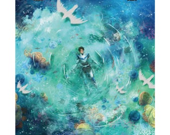 Impresión en agua de Voltron Lance Blue Paladin