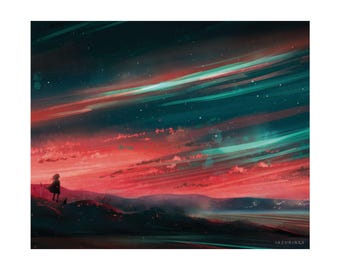 Pósteres mate Aurora: varios tamaños (11" x 9", 16" x 11", 19" x 13", 36" x 24")