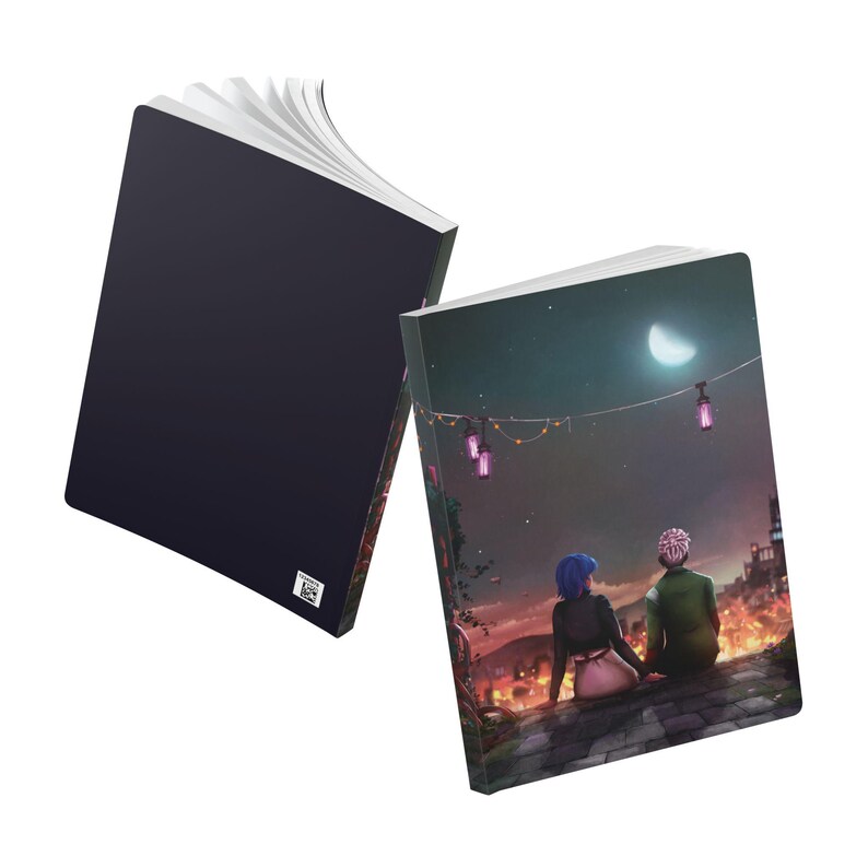 Arcane League of Legends Jinx und Ekko Zeitbombe Softcover Notizbuch (100 oder 200 linierte Seiten) Bild 3