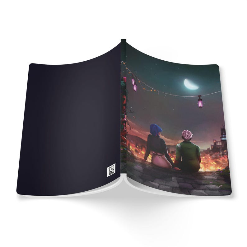 Arcane League of Legends Jinx und Ekko Zeitbombe Softcover Notizbuch (100 oder 200 linierte Seiten) Bild 2