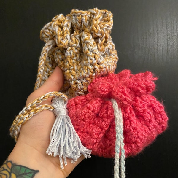 Customizable Hand-Crocheted Dice Bags