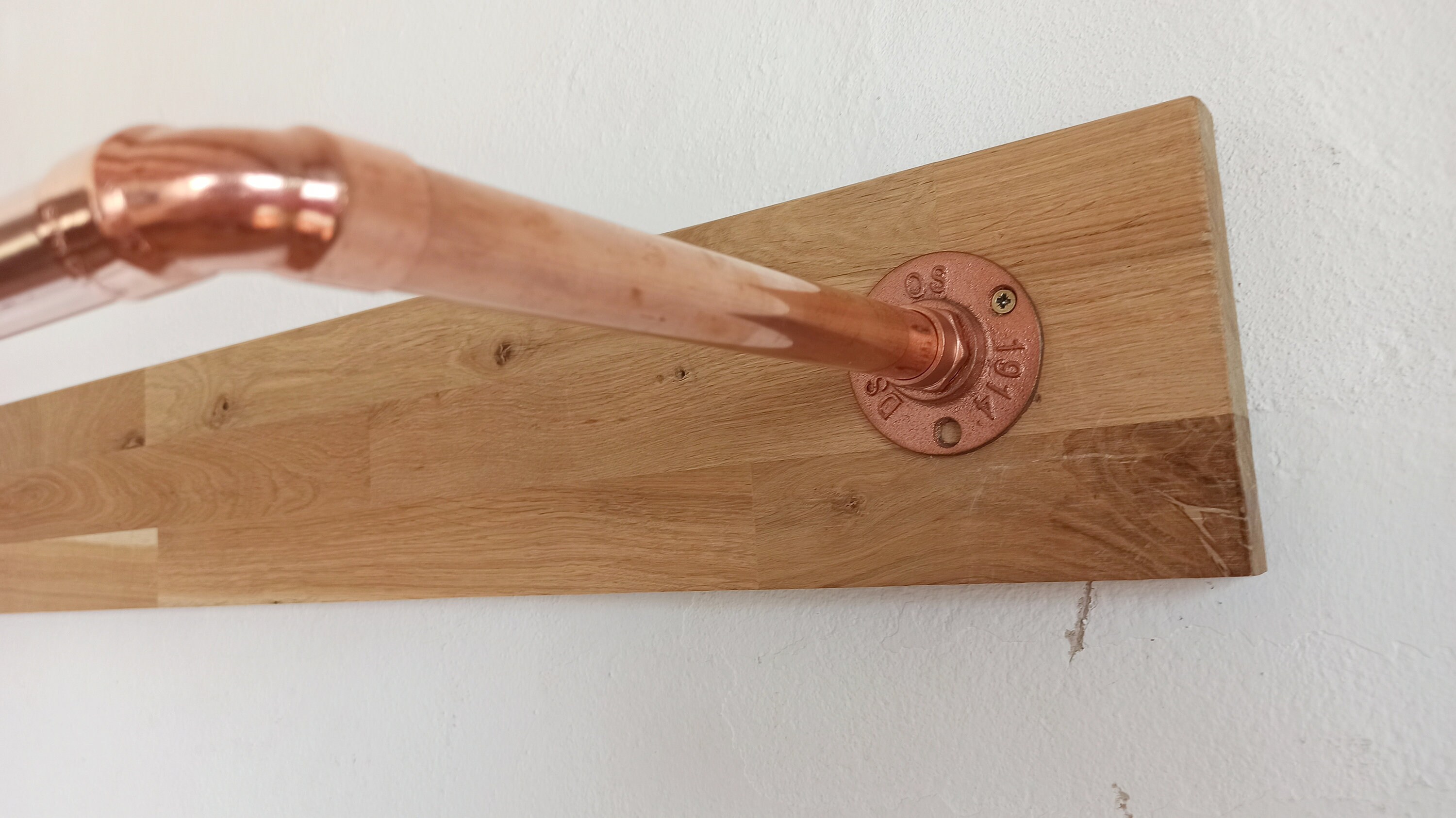 Copper Wardrobe Closet, Copper Clothes Rack, Industrial Pipe Closet