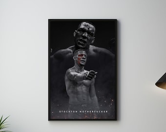 Nate Diaz, Poster, UFC Poster, Poster Ideas, Fighter Poster, Athlete Motivation, Wall Decor