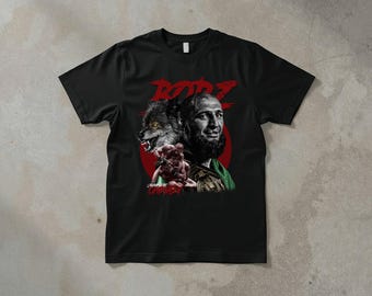 Khamzat Chimaev T-Shirt, Borz , Vintage Retro Streetwear UFC MMA Top, Graphic Tee for Men and Women, gift for men