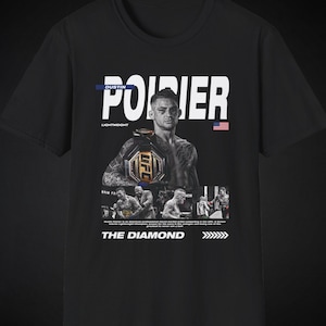 Dustin Poirier Shirt The Diamond Vintage Bootleg MMA Graphic Design Tee UFC Vintage Fighter Shirt Bootleg Tee fighter t shirt ufc 318