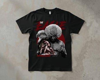 Khabib Nurmagomedov The Eagle T-Shirt, Vintage Retro Streetwear UFC MMA Top, Graphic Tee for Men and Women, gift for men