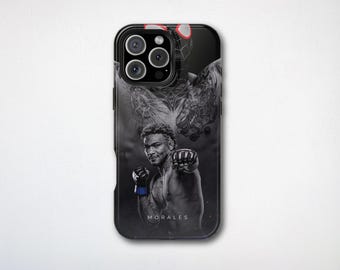 Michael Morales Phone Case, UFC MMA Fighter Design, Combat Sports, MagSafe Fight Fan Gift, iPhone Pro Max 17 16 15 14 13 Samsung Galaxy S26